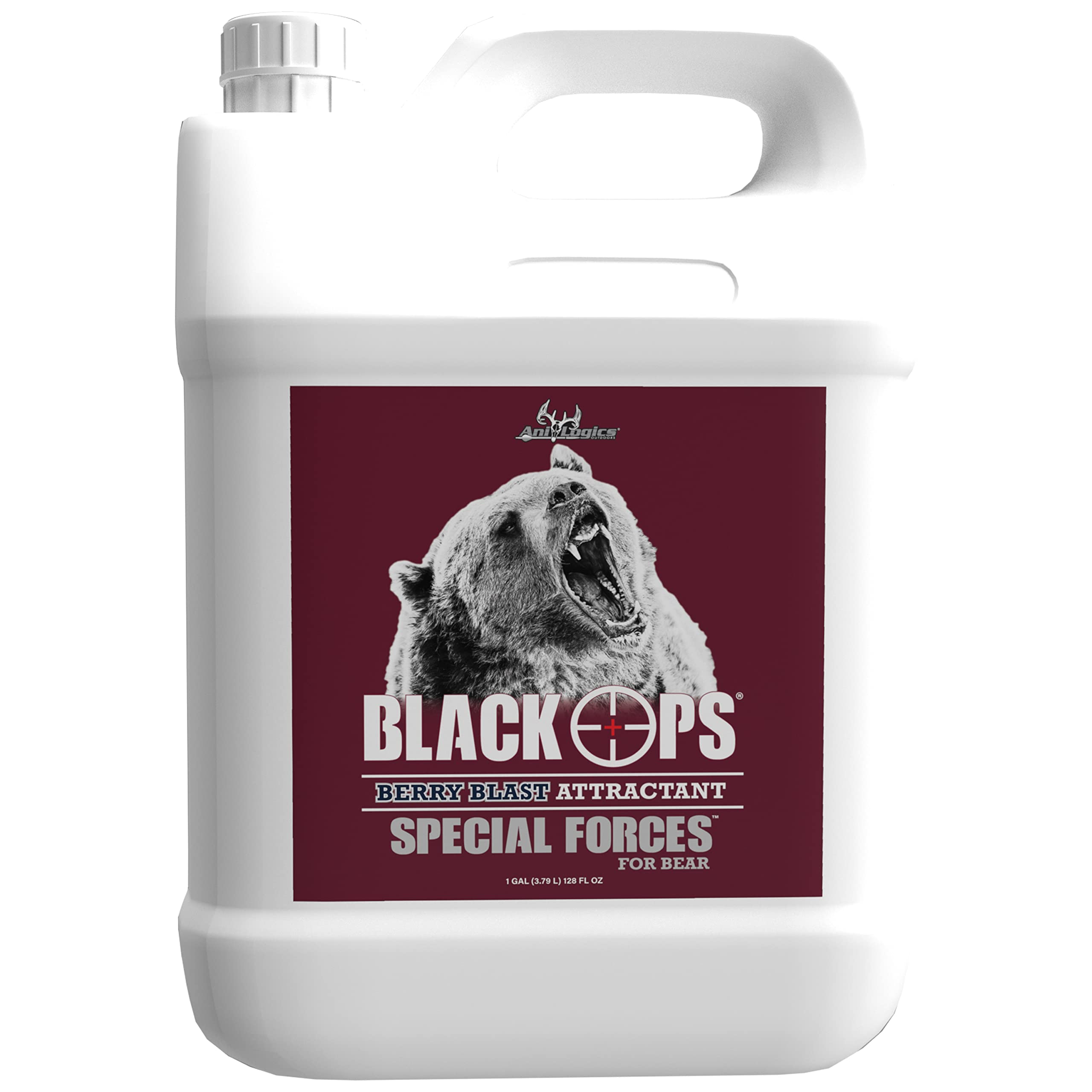 ANI-Logics Black Ops Special Forces Berry Blast Liquid Bear Attractant - Sweet, Long-Lasting Scent - Shake-and-Pour for Stumps/Logs & Bait Sites - Great for Trail-Cam Surveys - 1 Gal-image-1