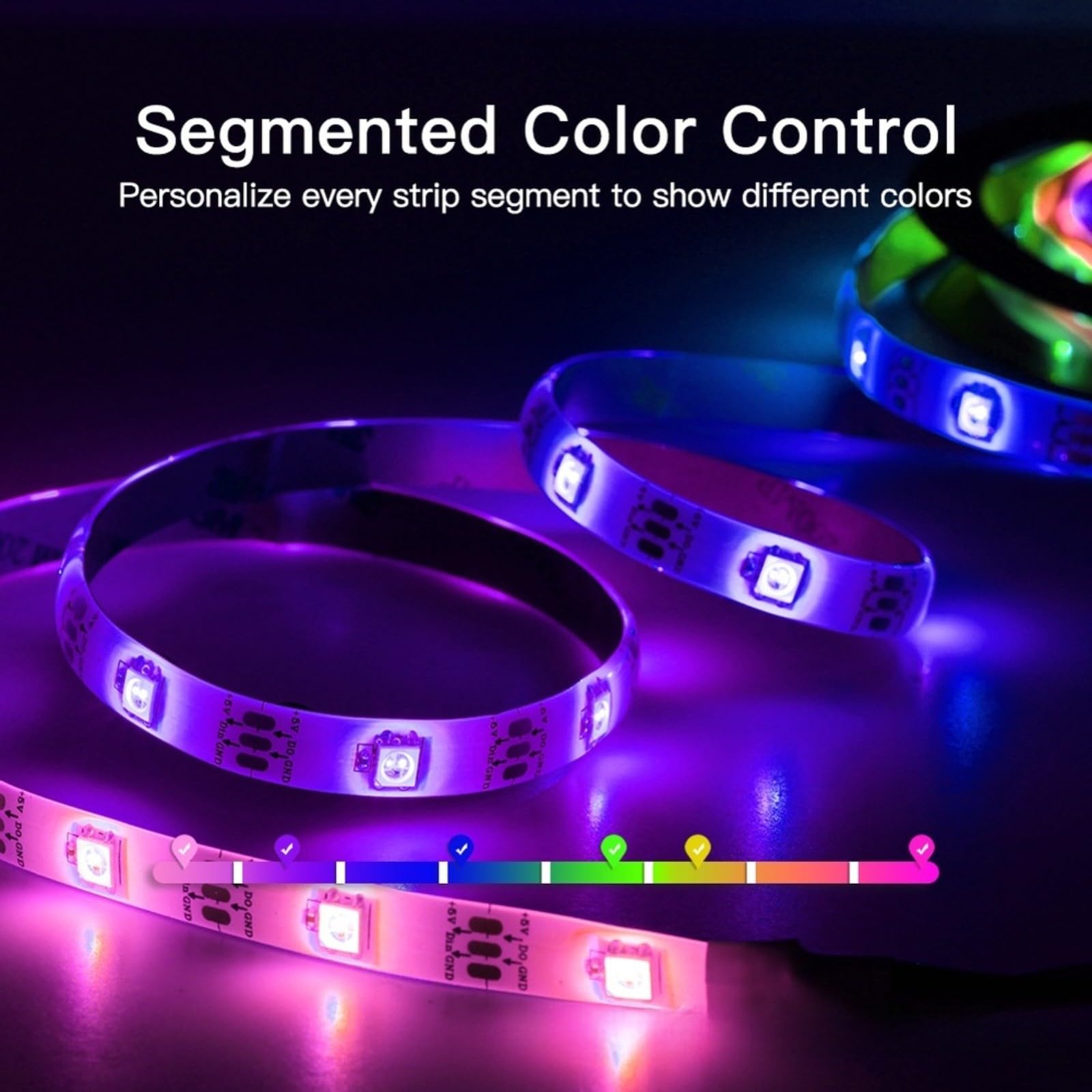 Controller LED WiFi ESP32 con effetti audio reattivi microfono, compatibile con WS2812 WS2811 SK6812 strisce indirizzabili, 5-24 V 10 A, alloggiamento bianco (A)