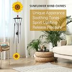 Wind Chimes for Outside Sunflower Wind Chimes Outdoor Home Patio Garden Decor Windchimes Outdoors Gift Ideas for Women Mom Grandma Sisters