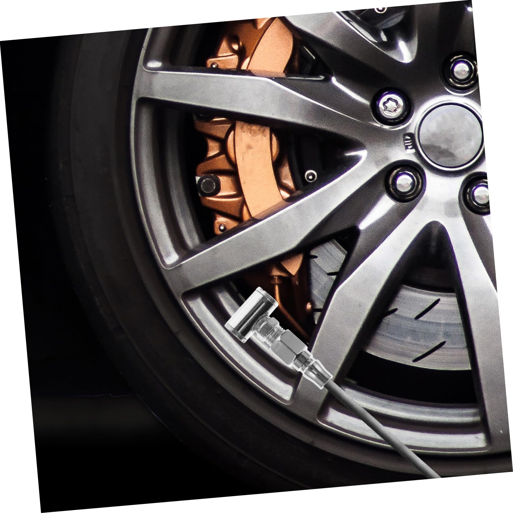 HAPINARY Dual Sided Air Chuck for Tire Inflation Durable Lightweight Tire Inflator Tool with Quick Inflation Capabilities Hand Crank Operation for Easy Transport and Reliable Performance