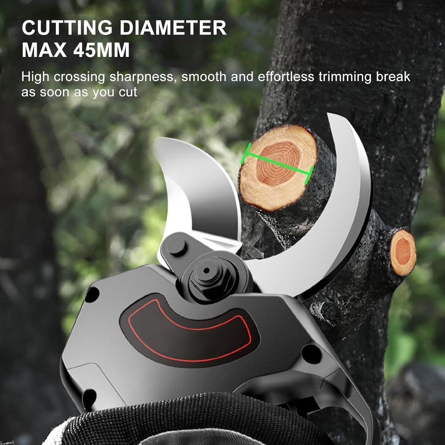 デジタルディスプレイ剪定鋏、電動剪定鋏、伸縮ハンドル、プロ仕様の