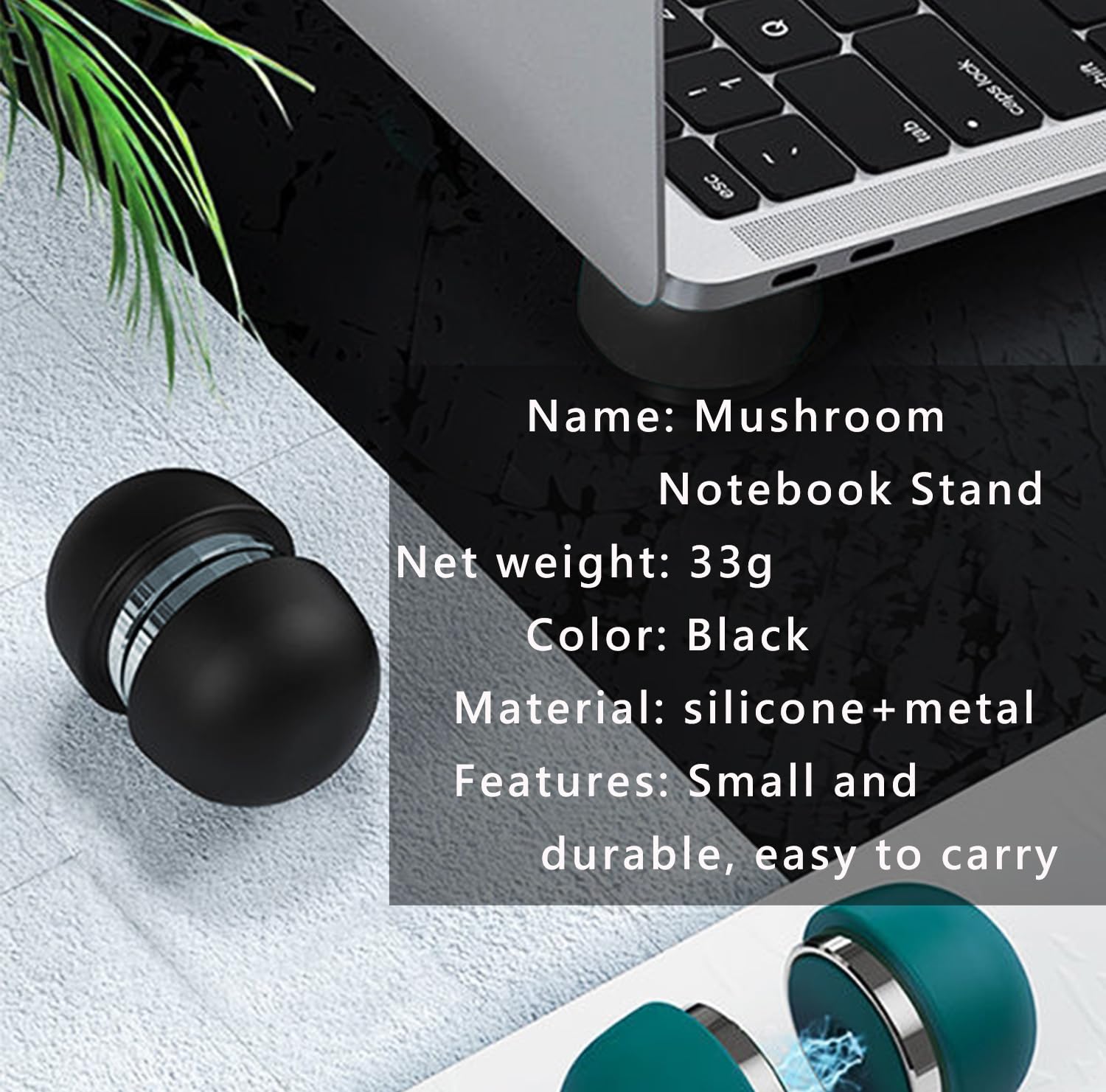 Lot de 2 Mini Tapis de Refroidissement Magnétiques Universels pour Ordinateur Portable, Support Ergonomique