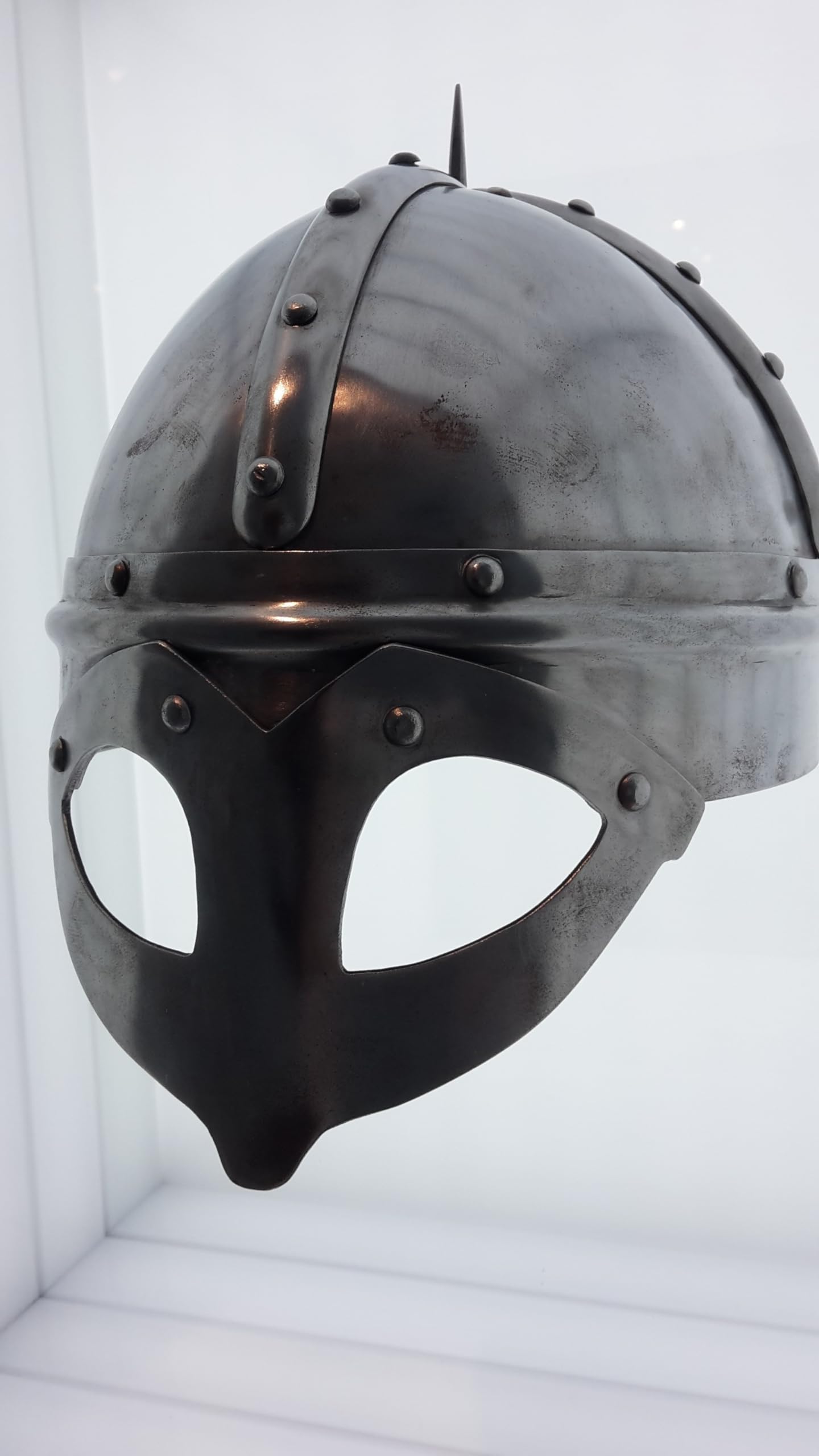 Casque Viking Gjermundbu Avec Cagoule Maille - Costume Médiéval / Halloween - Reproduction Neuve