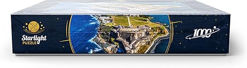Miniatura 10 de Vista aérea del Castillo San Felipe Del Morro en el Viejo San Juan, Puerto Rico, rompecabezas premium de 1000 piezas para adultos