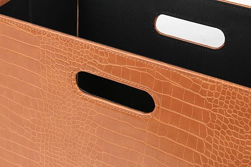 Miniatura 33 de HofferRuffer Soporte para cesta de revista, estante plegable para revistas, organizador de archivos de documentos, carpeta de archivos, organizador