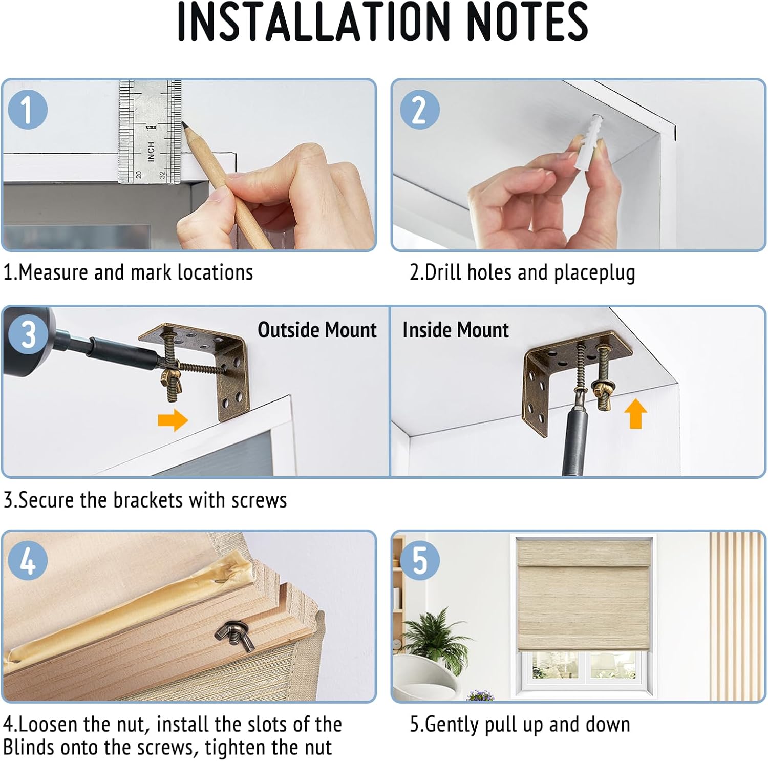 Keego Cordless Custom Roman Shades Thermal Insulating Natural Woven Fabric Light Filtering Roman Window Shades for Bedroom and Living Room Maize(with Lining, Block 90% Light) Custom Size