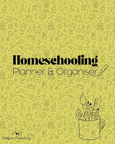 UK HOMESCHOOLING ORGANISER AND PLANNER 8X10IN FULL YEAR: Dateless so can be started at any time