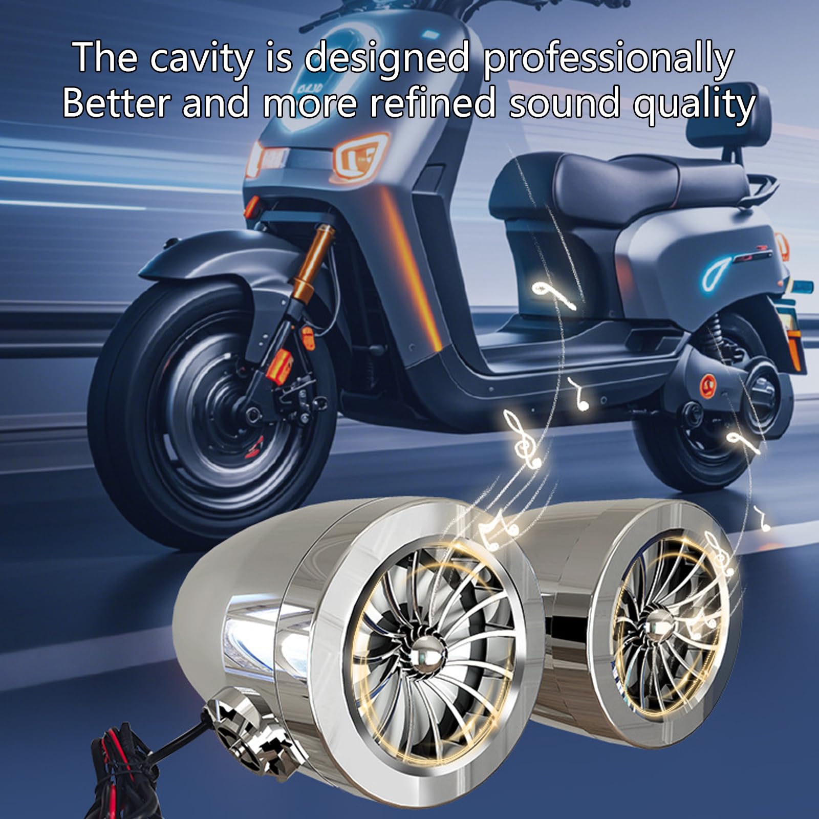 Sistemi acustici del motociclo con gli altoparlanti impermeabili della porta di carico di USB per il veicolo elettrico della bici facile