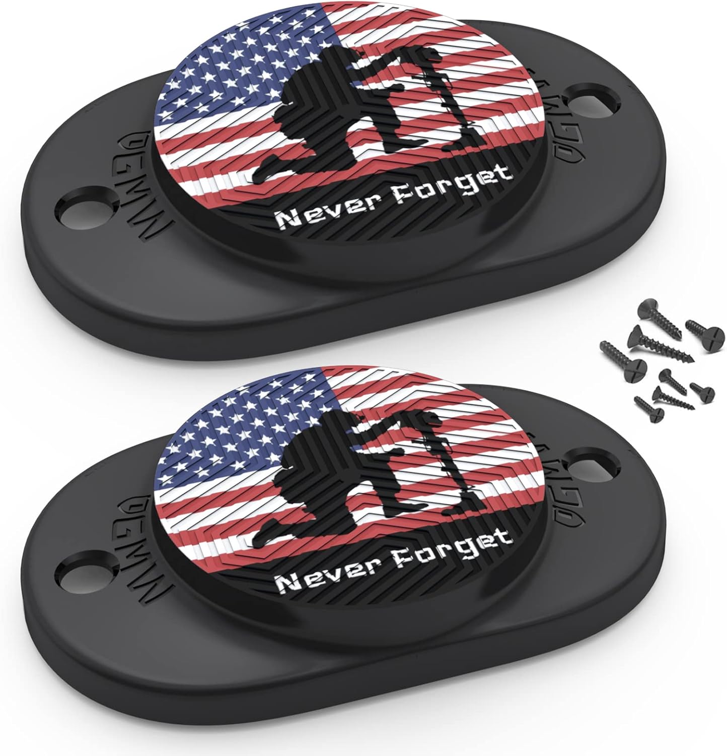 GMW Gun Magnet [2-Pack] | 30 lbs. Rating Magnetic Gun Mount | HQ Rubber Coated Gun Magnet Buckler Series for Car, Truck, Desks, Safes, and Walls | Indoor Gun Racks| Concealed Gun Holder for Handgun