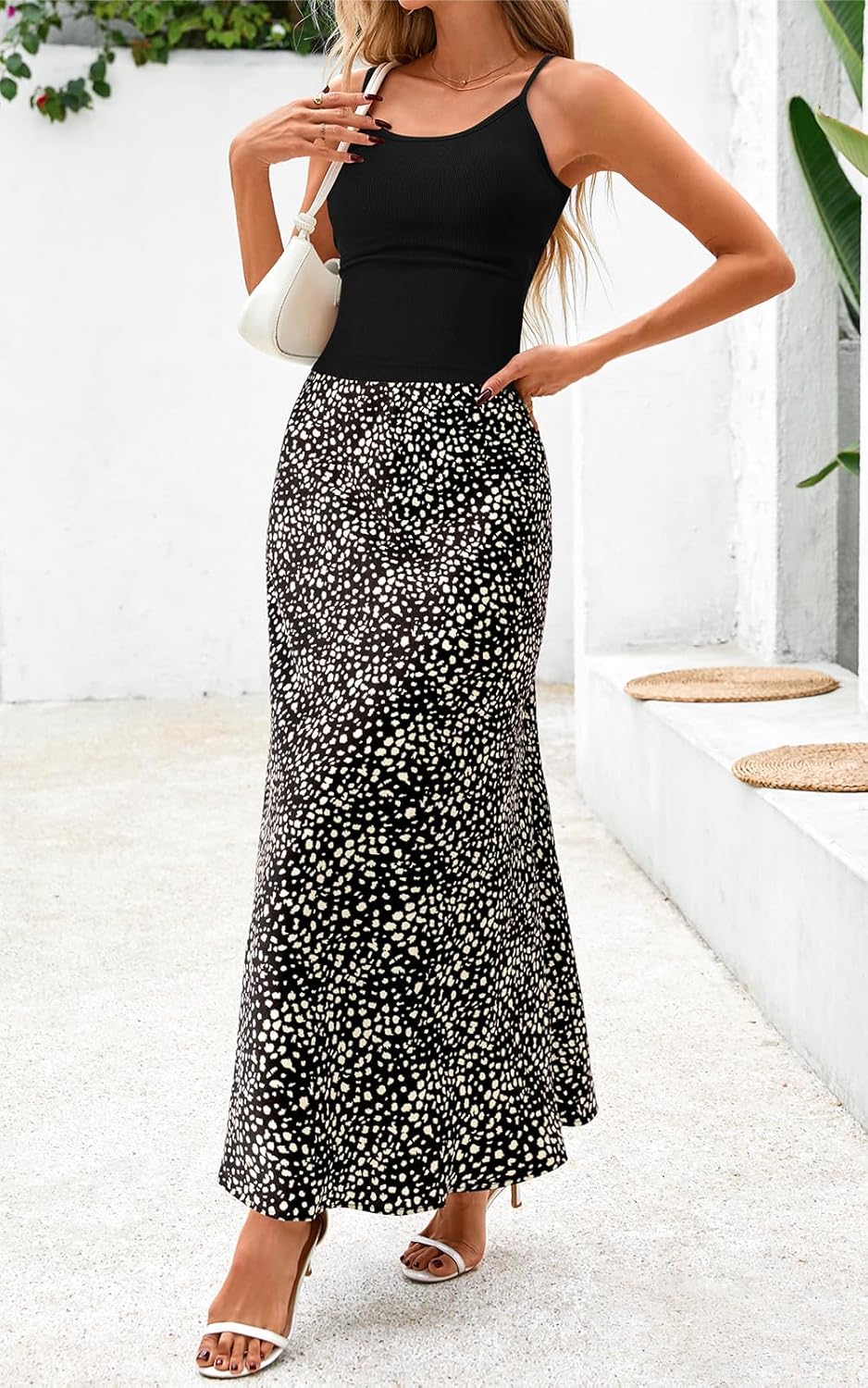 PRETTYGARDEN Spaghetti Strap Tank Top Summer Sets Women 2 Piece Outfits Floral Maxi Skirts for Women Trendy Beach Vacation - Image 2