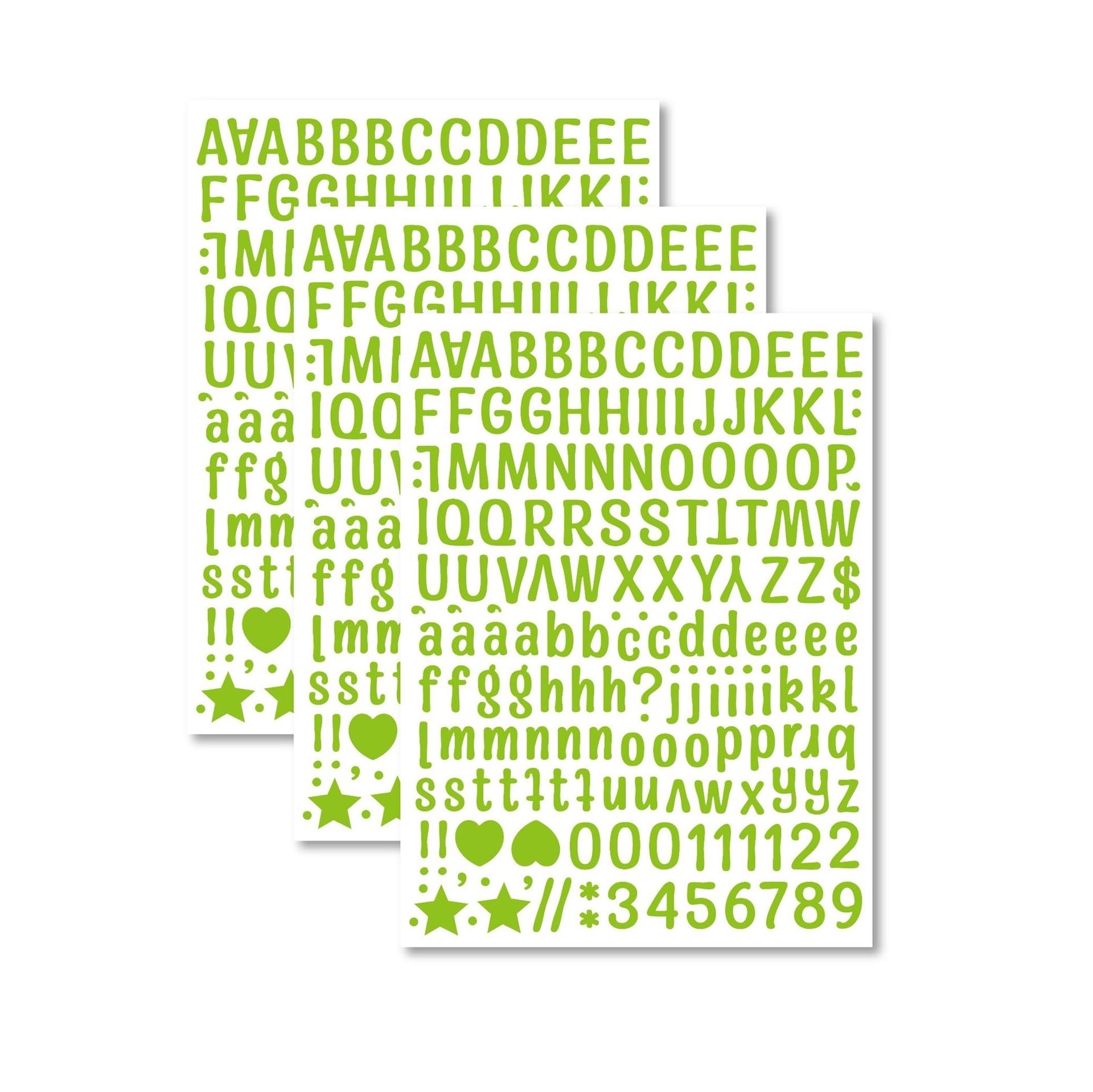 Sparkly Gold Letter Stickers - 6 Sheets Self-Adhesive Numbers for DIY Crafts and Party Decorations(Color4)