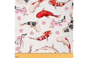 Japanese Koi Home Décor Fabric by The Yard
