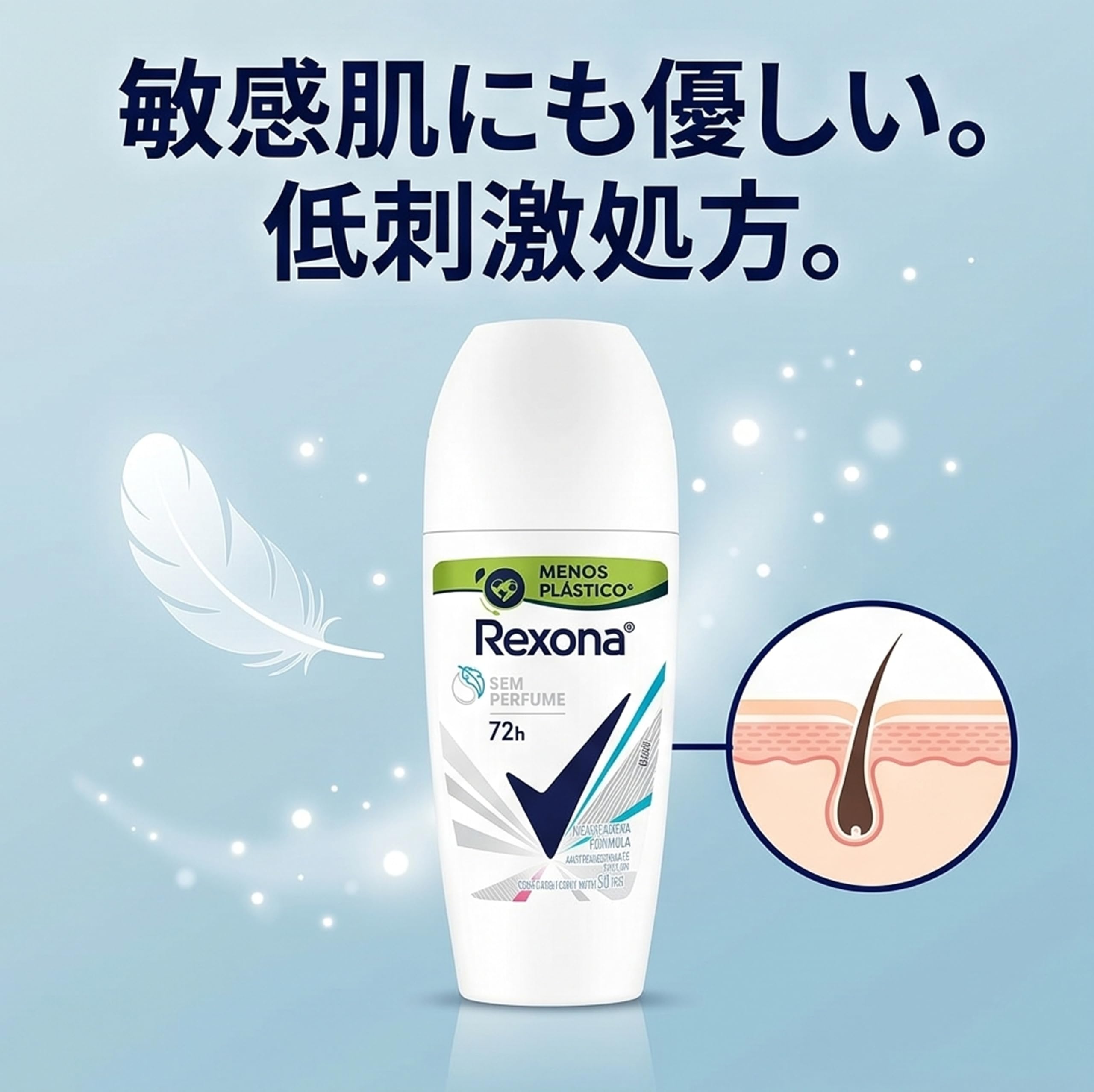 Amazon.co.jp: Rexona sin/sem perfume 48h レクソーナ 制汗剤