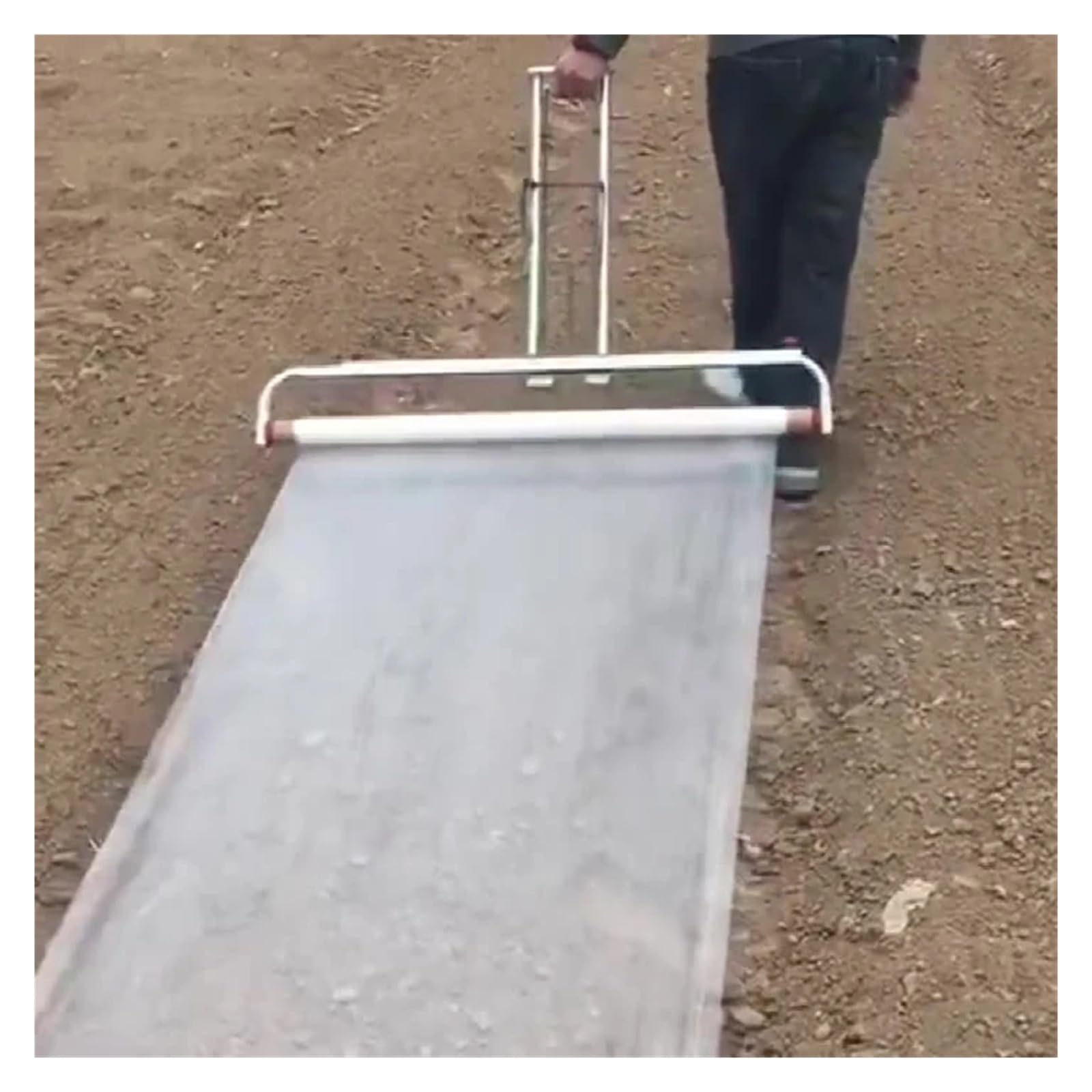 Herramienta manual agrícola de acolchado de vinilo/herramientas de cultivo de jardín con funda de revestimiento de plástico(0.6 to 0.8M)