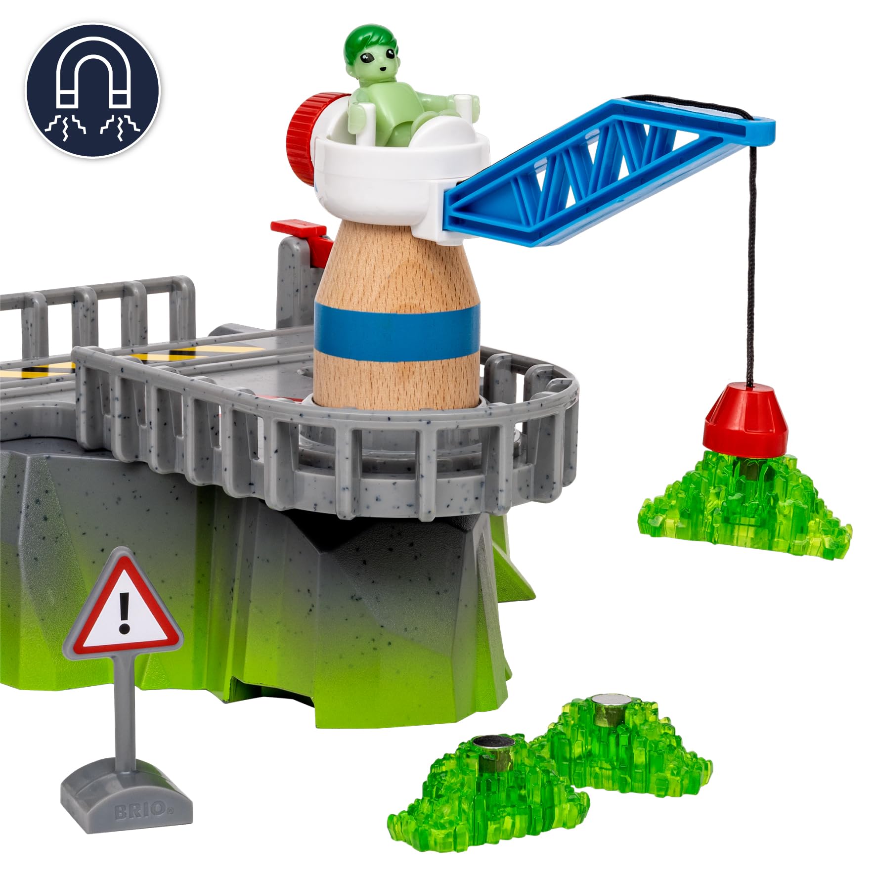 BRIO World Weltraum Deluxe Holzeisenbahnset - Spielzeug ab 3 Jahre