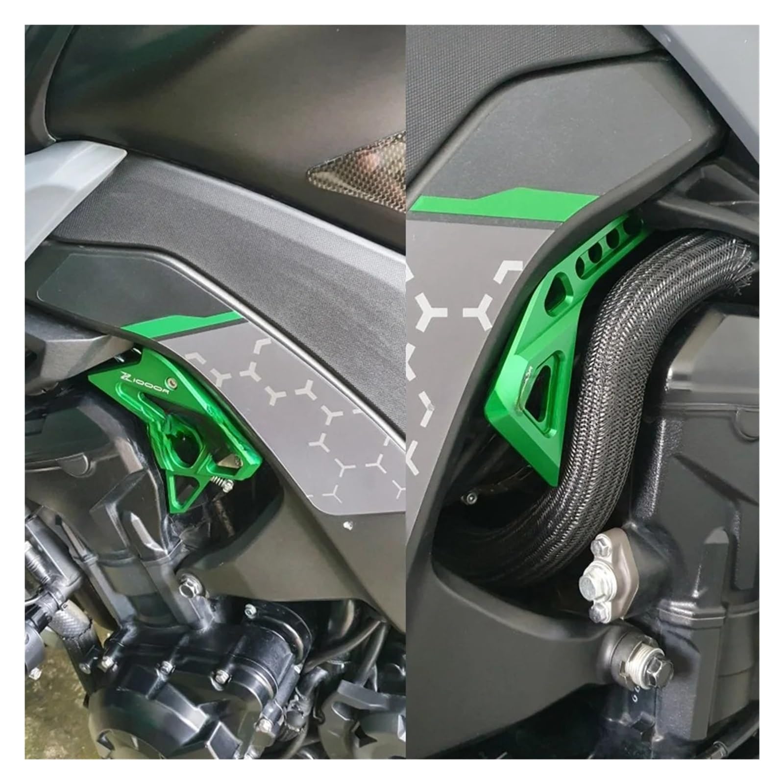 Cubierta Lateral de inyección electrónica EFI de Aluminio CNC for Motocicleta, Protector Decorativo, Accesorios compatibles con Z1000 2010-2021