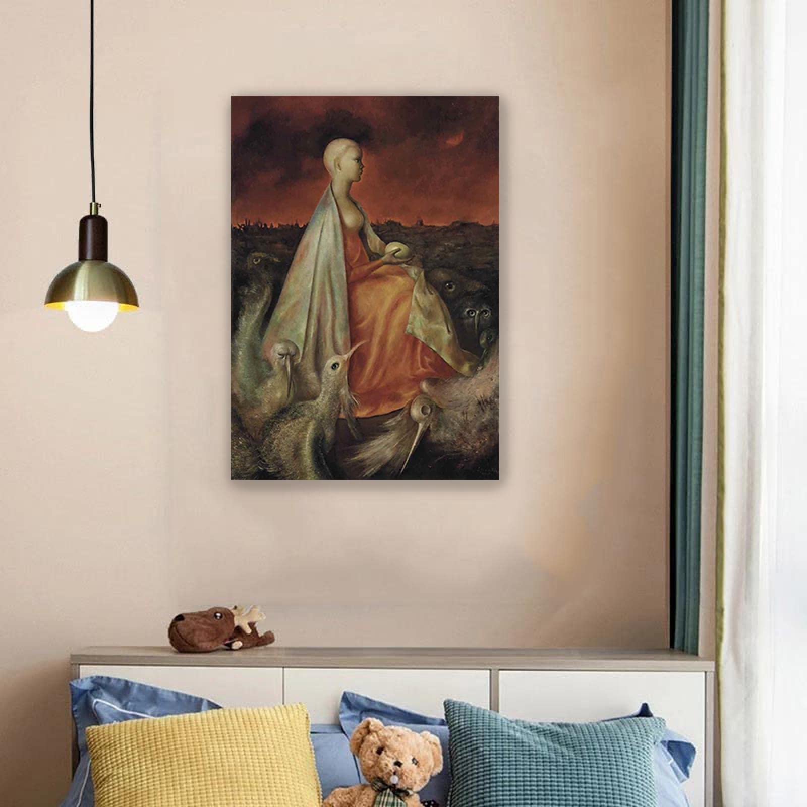 Amazon.com: Leonor Fini wall art Framed-Famous Paintings' Keeper