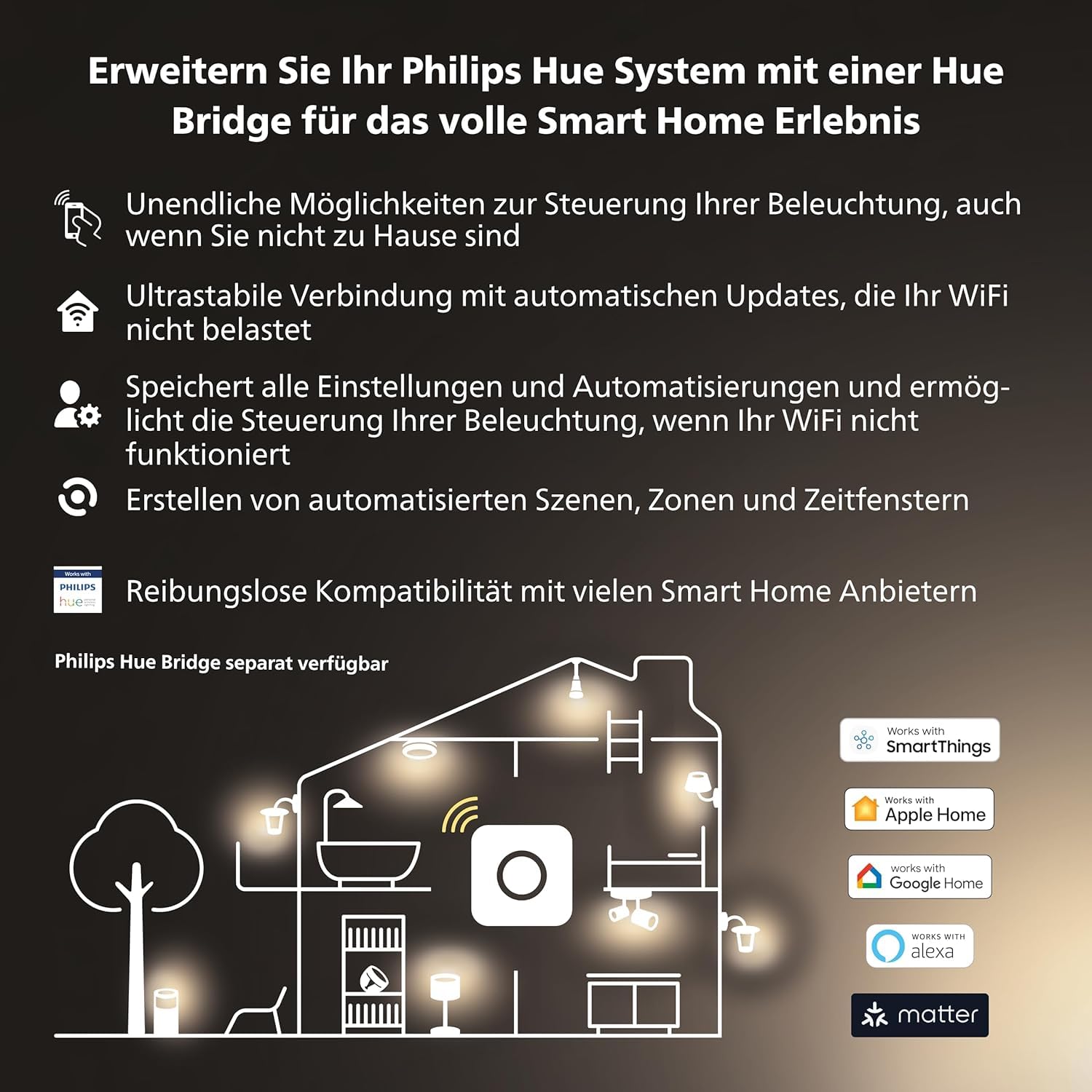 Philips Hue White Ambiance Runner 1er Spot schwarz, dimmbar, GU10 LED Lampe, App-Steuerung, Alexa kompatibel