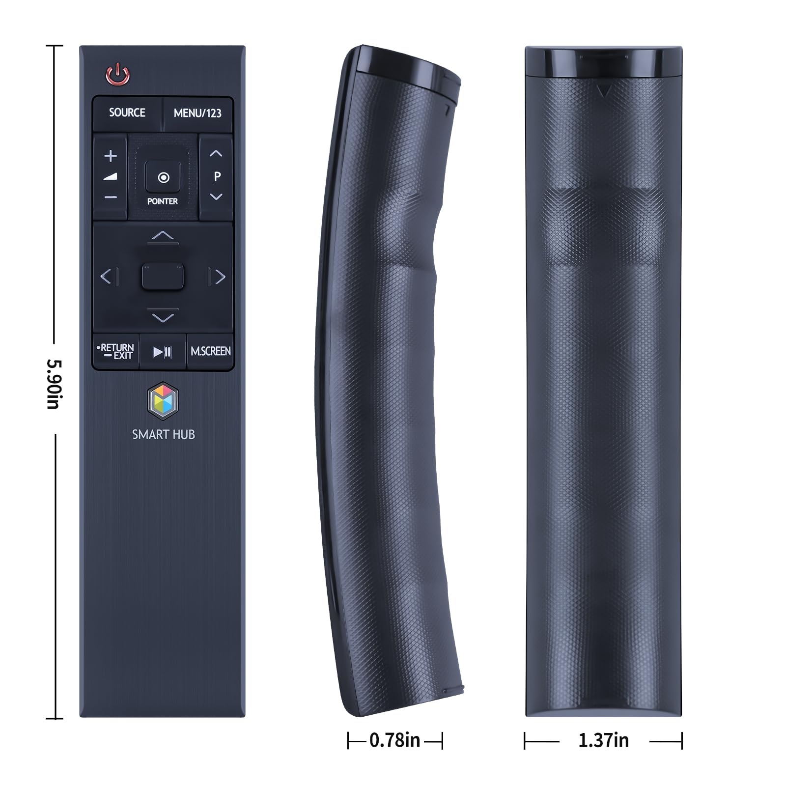 Télécommande vocale BN59-01220D de rechange pour Samsung Smart HUB TV 01220G 01220B