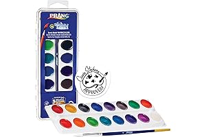 Washable Semi-Moist 16 Classic Colors with Brush