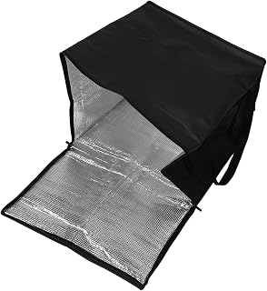 Insulated Food Bag Thermal Cooler Carrier for Pizza and Groceries Exterior with Non Woven Insulation for Stable Temperature Portable and Convenient Design