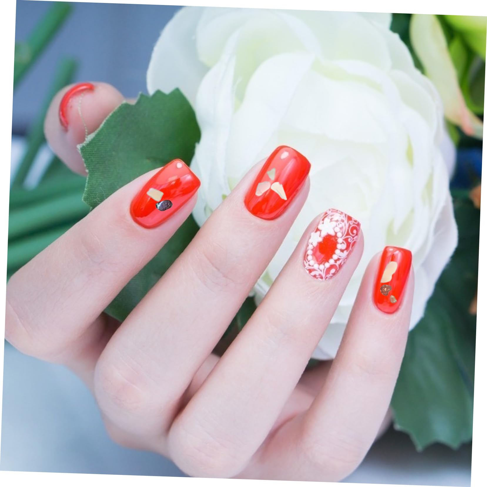 FRCOLOR 15pezzi Decorazioni Per Unghie Sequins Shell Per Nail Art Per Manicure Per Unghie e Artificiali