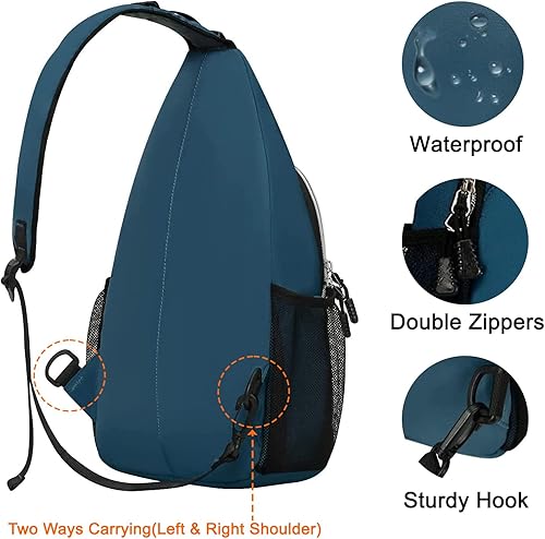 Vista 165 de Mosiso - Mochila bandolera multiusos, para viajes, senderismo, etc.