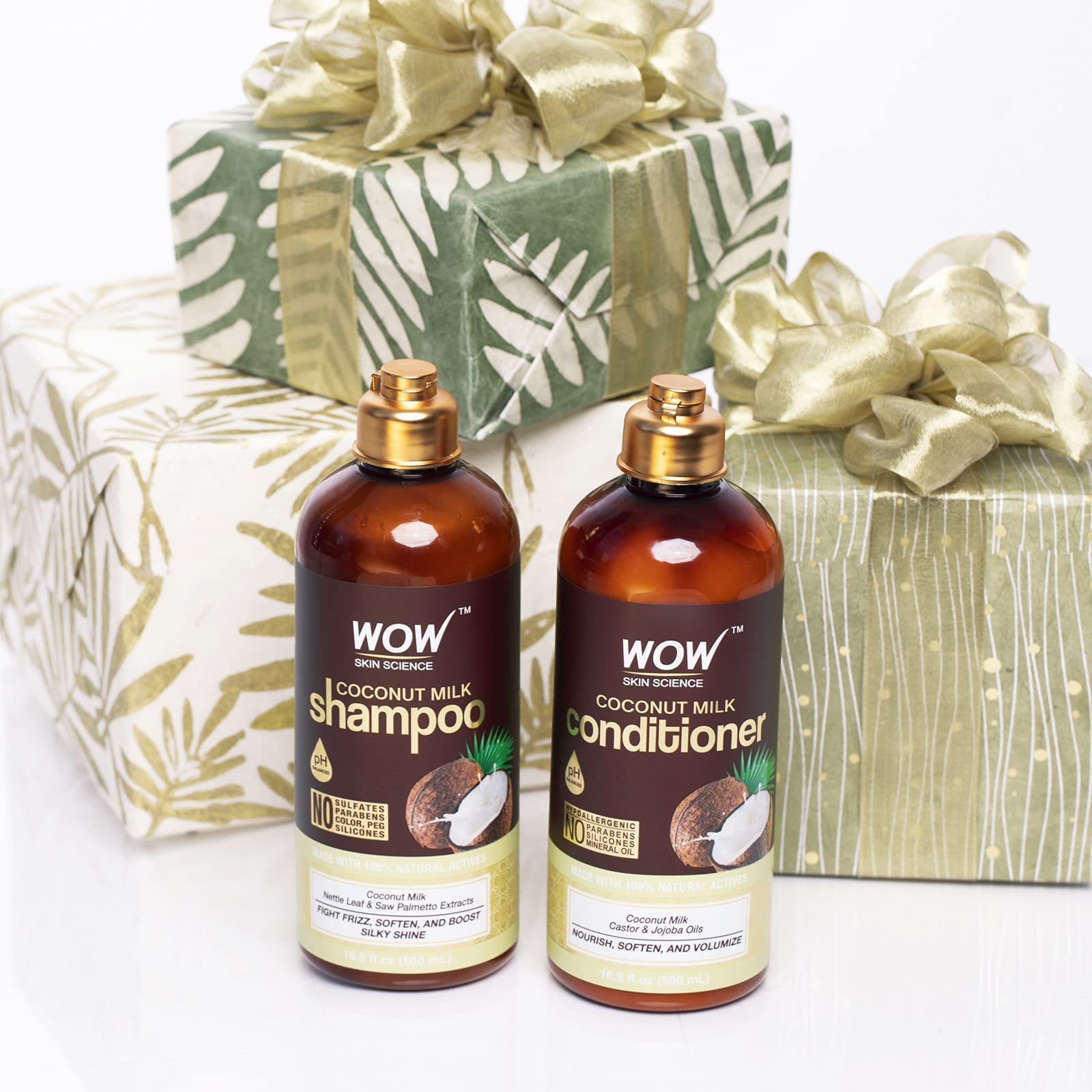 Buy WOW Skin Science Coconut Milk Shampoo and Conditioner Set Coconut