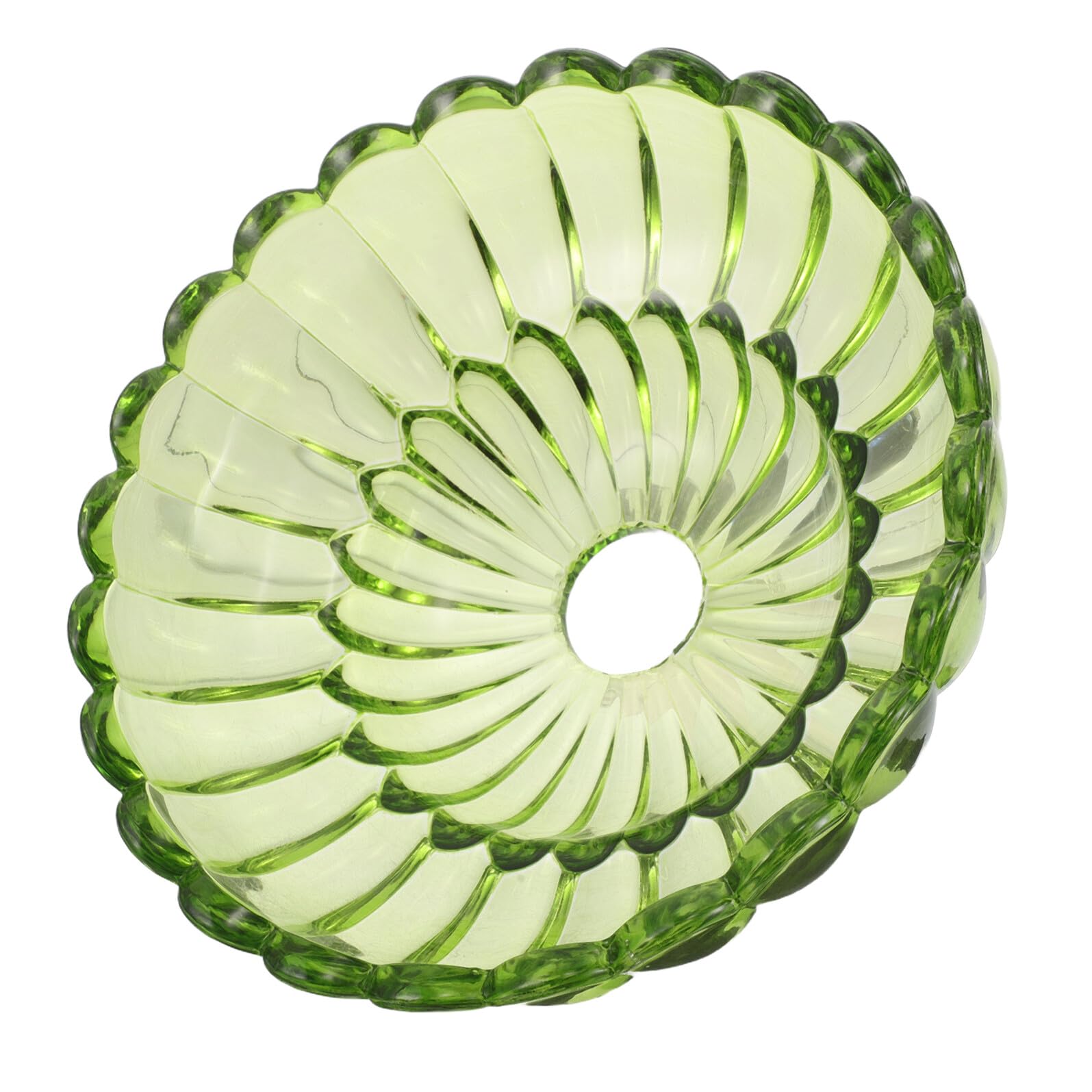 Alipis Abat-jour Vintage en Verre Vert Écaille de Tortue, Abat-jour de Remplacement pour Lampe de Chevet Suspendre, Format Petit Ouverture Inversée, Compatible Douille E26/e27, Éclairage