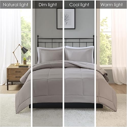 Miniatura 2 de Set de acolchados alternativos de microfibra Sarasota a cuadros