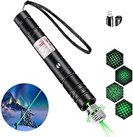 Rumcut High Power Green Laser Pointer - Long Range USB Rechargeable Lazer for Hiking, Camping, Astronomy