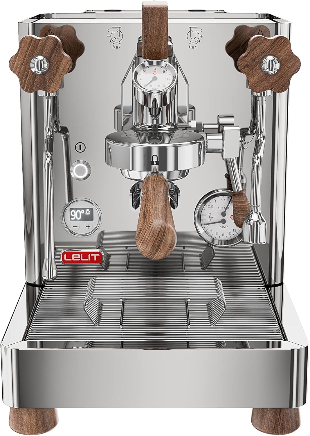 LELIT Bianca PL162T, Macchina da caffè prosumer con gruppo L58E e paddle, dual boiler e LCC per gestire tutti i parametri
