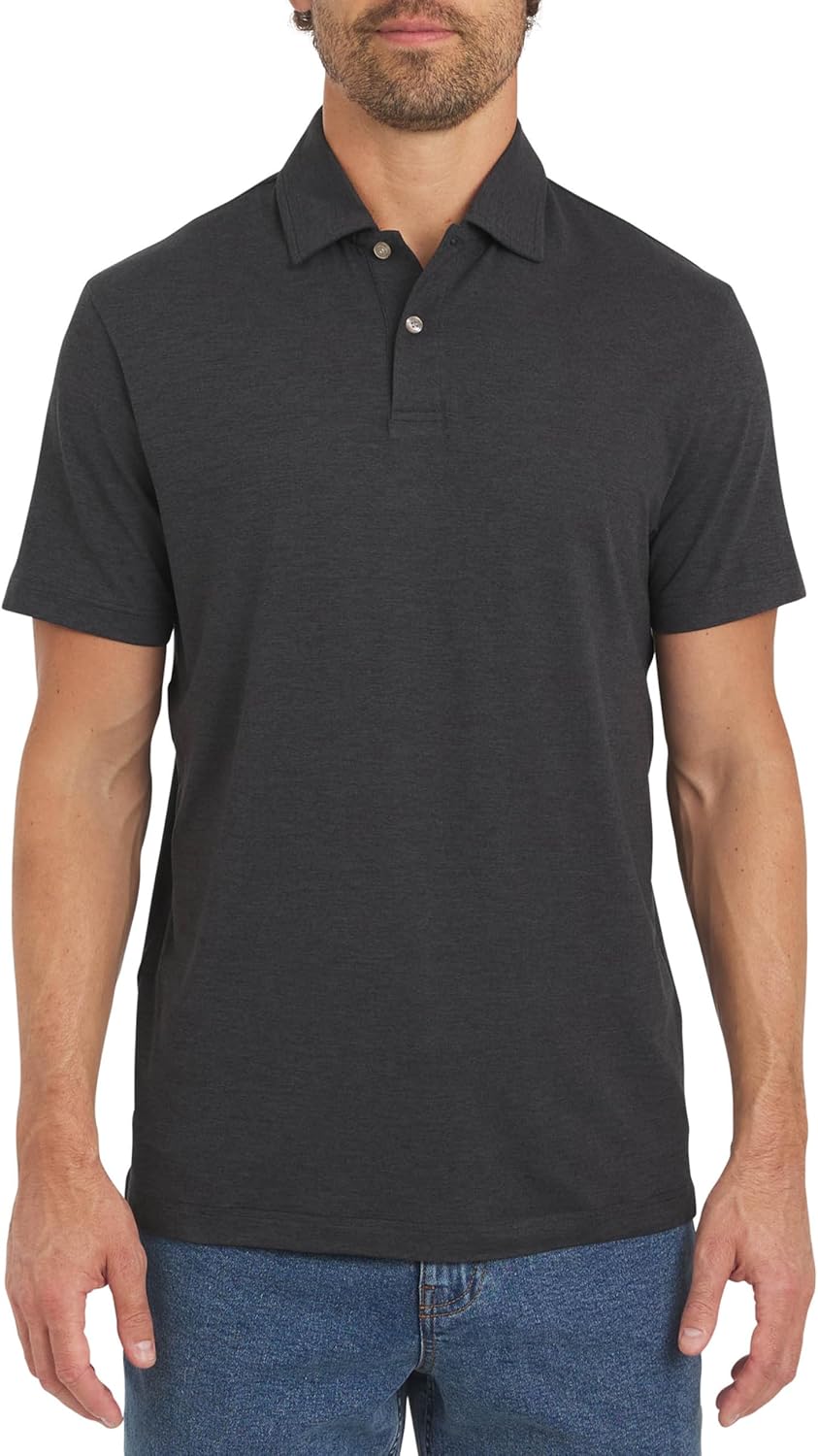 Chaps Mens Everyday Classic Fit Stretch Active Performance Polo Shirt