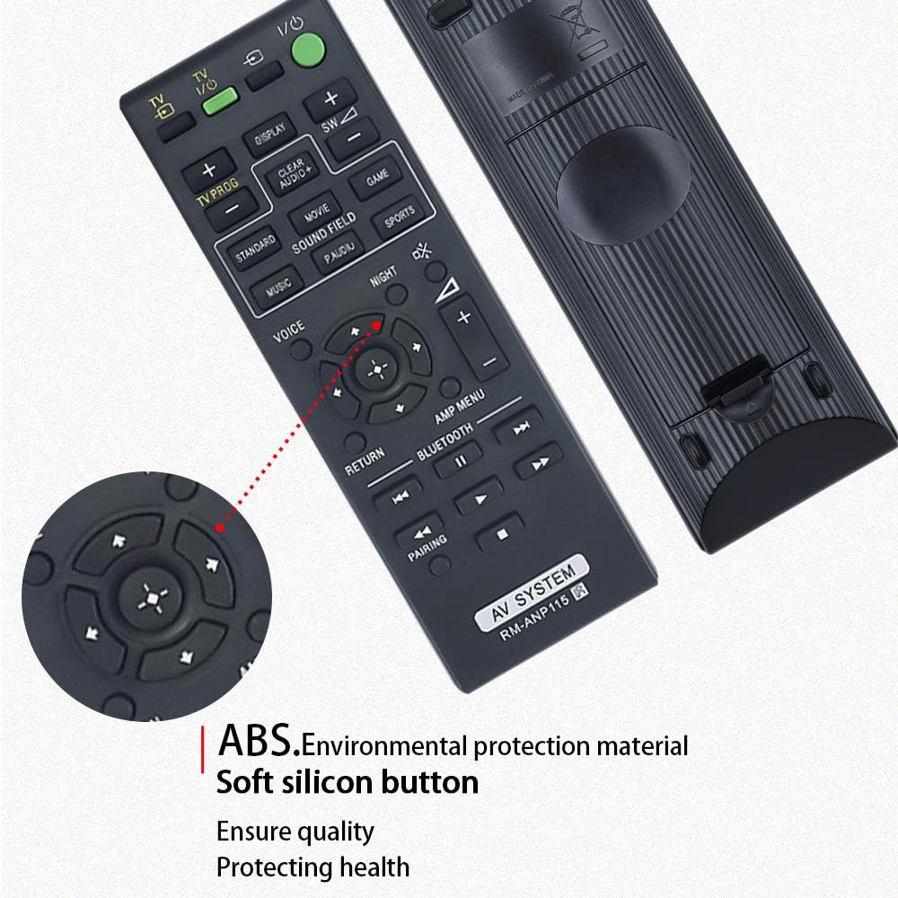 RM-ANP115 Replacement Remote Control Apply for Sony Sound Bar SAWCT770 HT-CT370 HT-CT770 HTCT370 HTCT770 SACT370 SACT770 SAWCT370 SA-WCT770 SA-CT370 SA-CT770 SA-WCT370 - Image 5