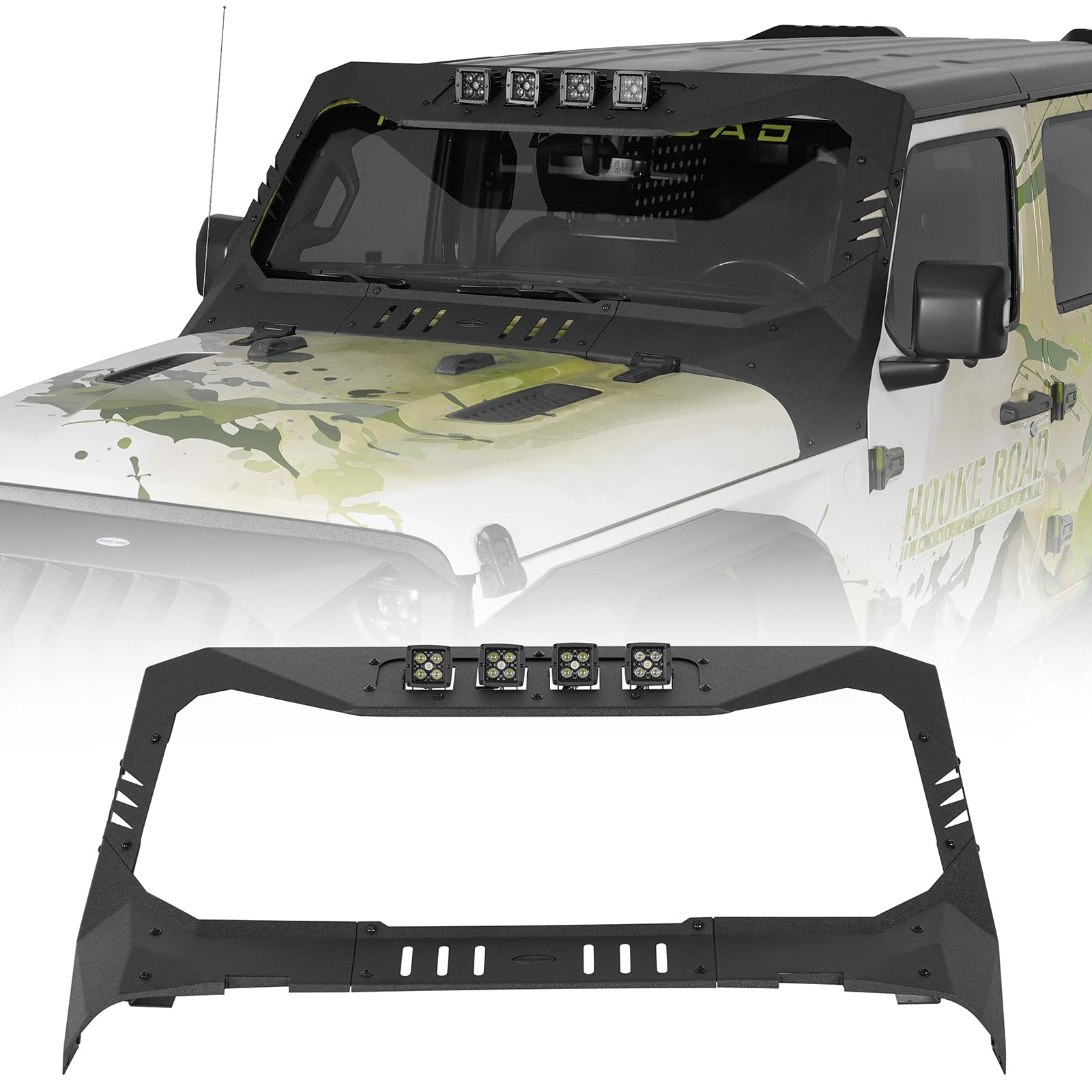 Amazon.com: u-Box for Jeep Windshield Frame Cover Visor Cowl