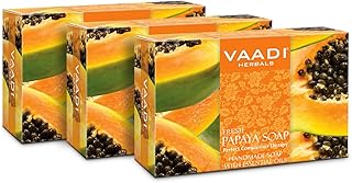 Vaadi Herbals Fresh Papaya Soap, 75g (Pack of 3)