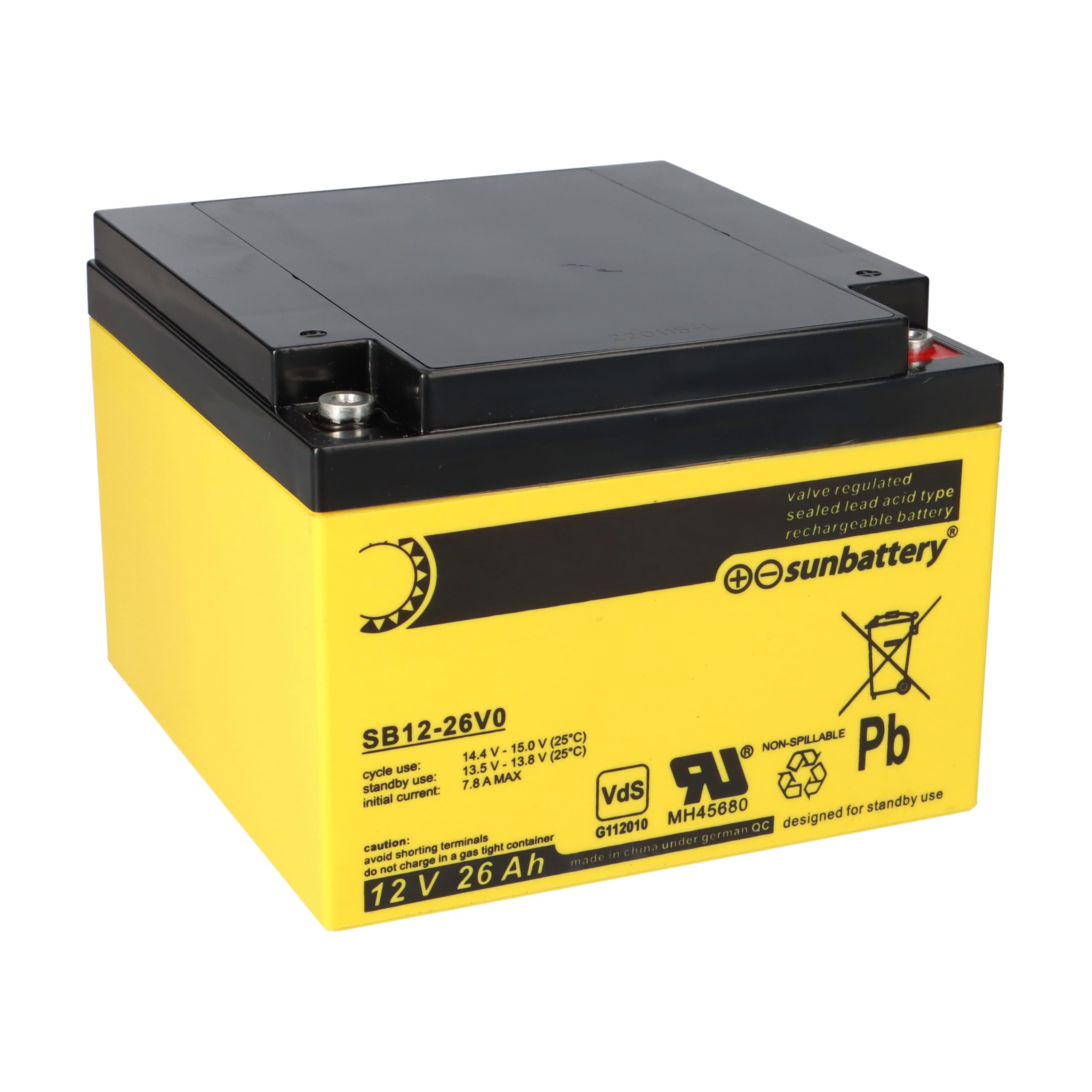 Batería de repuesto compatible con Aritech BS129N 12V 26Ah