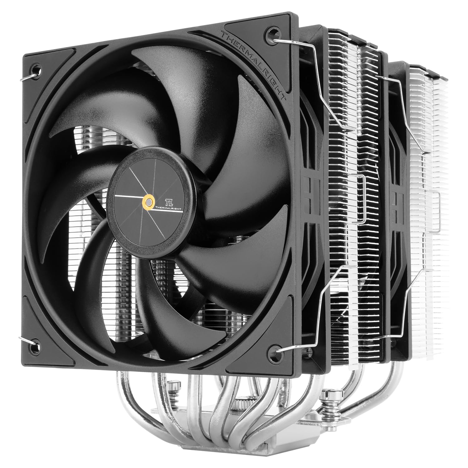 Thermalright Peerless Assassin 120 Black V3 CPU Air Cooler, tubi di calore ad alte prestazioni, doppia torre di raffreddamento, con doppia ventola PWM, dispositivo di raffreddamento desktop per Intel