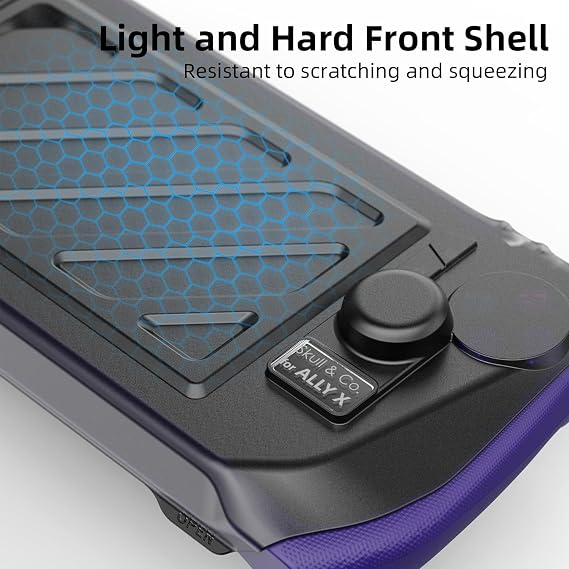 SAVAGE RAVEN x Skull & Co. Hardshell Front Cover Bundle for ROG Ally X (2024 Model) StandGrip (GripCase) -Black