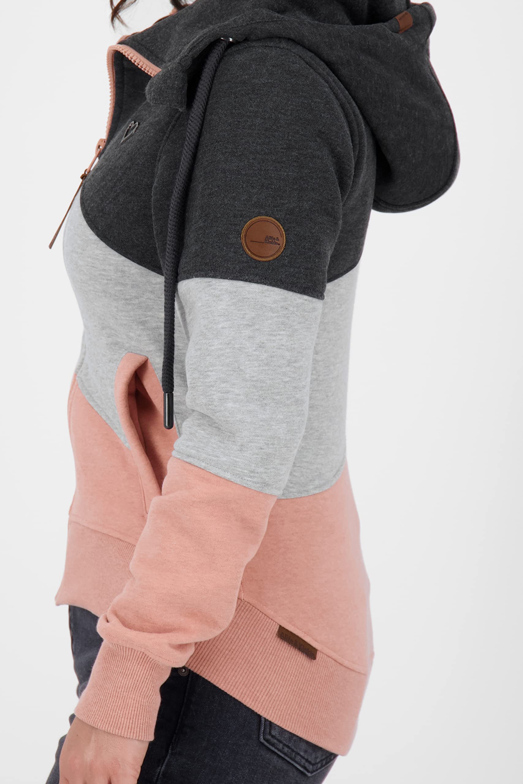 alife & kickin Bluza damska bluza rekreacyjna bluza z zamkiem błyskawicznym XS-XXL Kobiety Steffiak A Sweatjacket