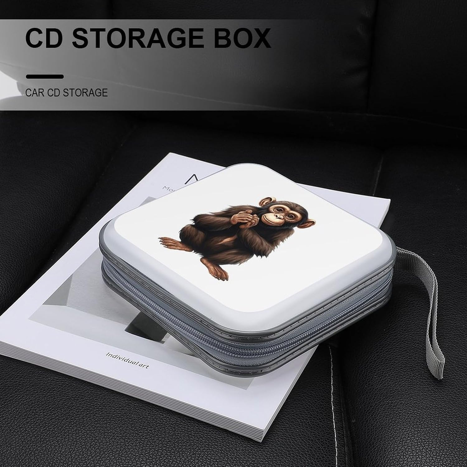 Sitting Monkey CD Case CD Storage Box DVD Sleeves
