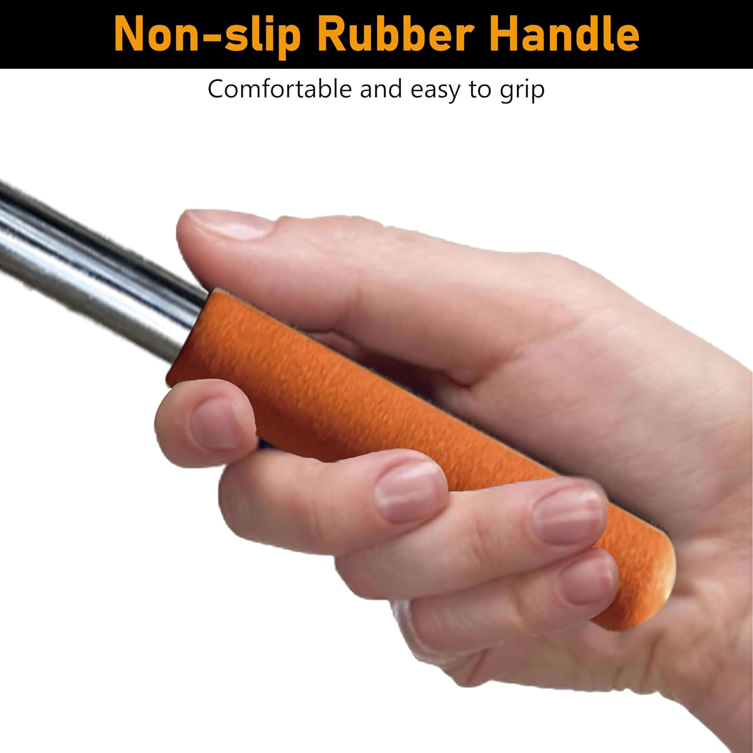Telescoping Magnetic Pickup Tool, 40” Extendable Large Magnet Stick with 35 LB Pull Capacity, Strong Handheld Magnet Pick up Tool for Retrieving Nails, Screws and Metal Objects (Orange)