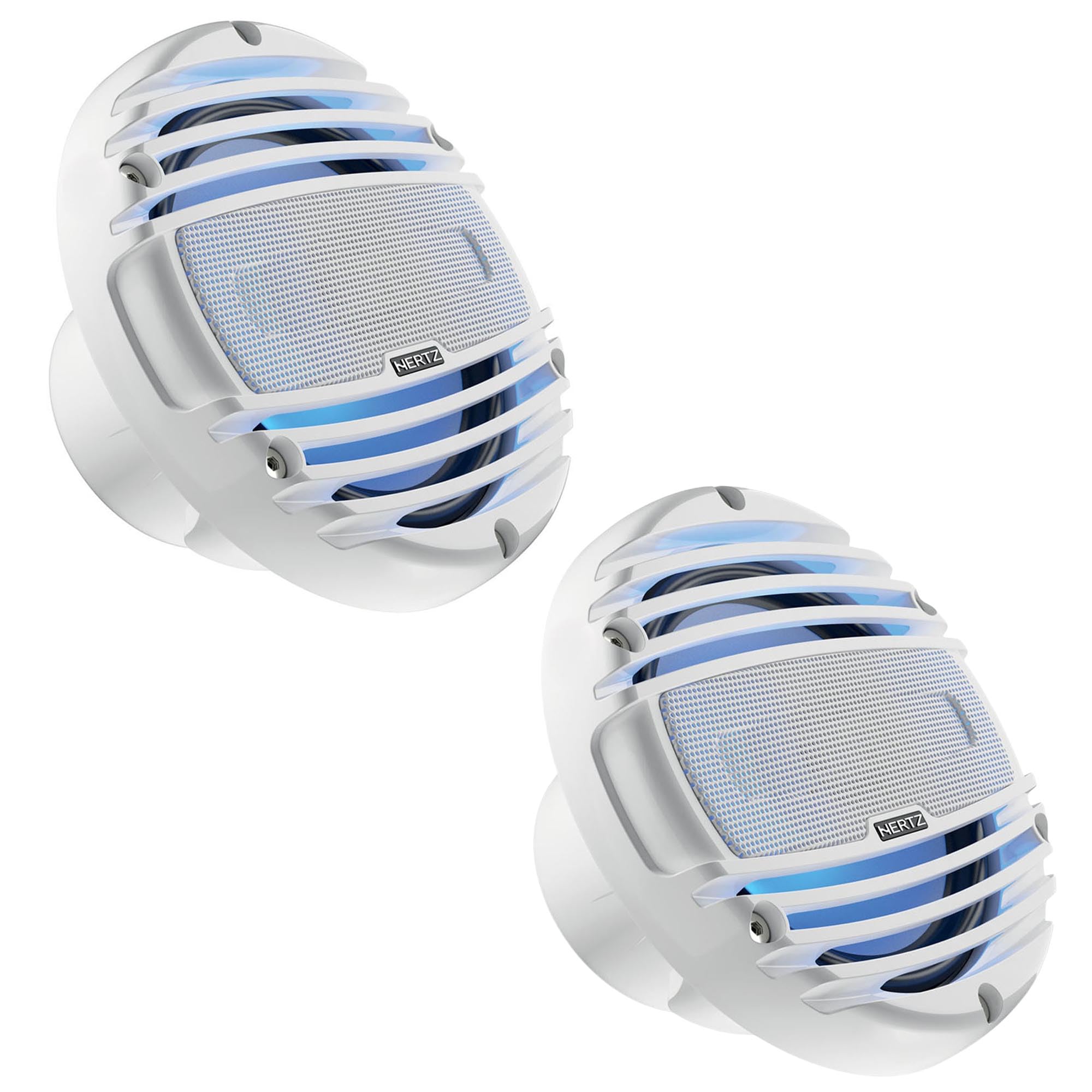 Hertz HMX 8-TW – Altavoces Marinos Coaxiales 8", 200W Pico, IP65, Tweeter Cúpula Pei