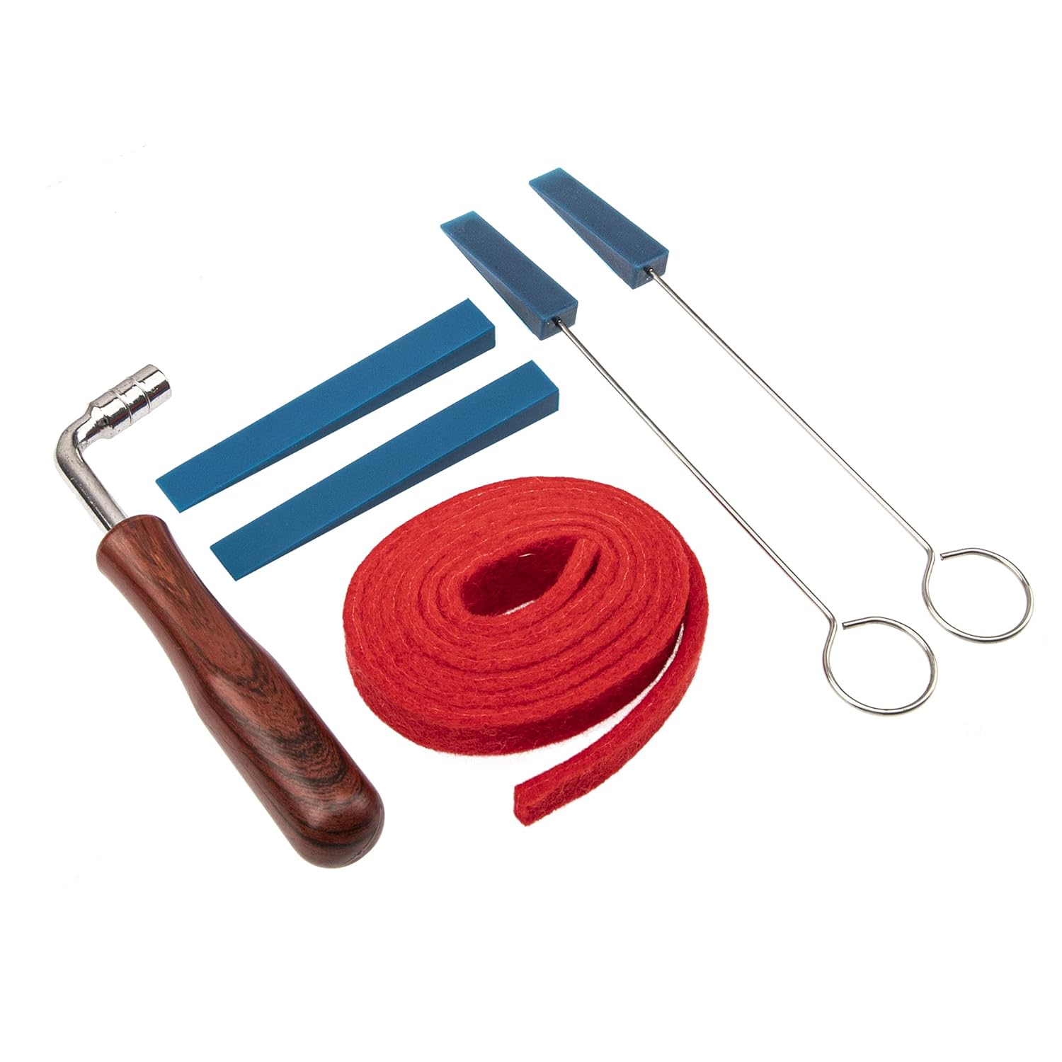 6Pcs Yootones Professional Piano Tuning Mute Kit, Tuning Hammer, Lever