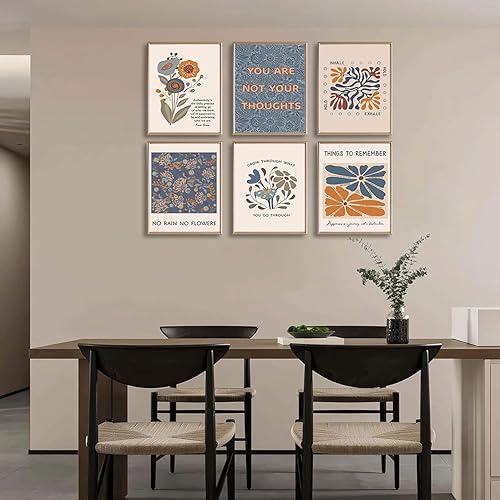 Miniatura 6 de 6 pósteres de salud mental, estilo bohemio, psicología motivacional, decoración de pared, fotos, terapia, oficina, arte de pared, citas inspiradoras