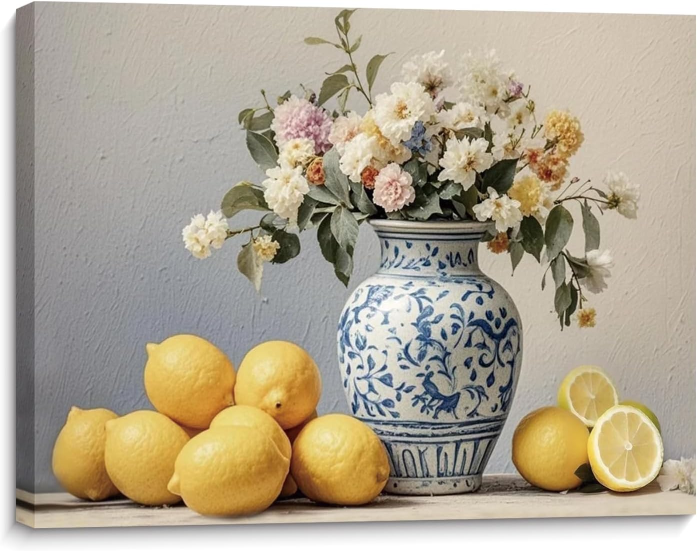 TANXM Textured Basketball Court Wall Art, Retro Basketball Sports Canvas Print, Rustic Man Cave Decor for Basketball Lovers, Framed Ready to Hang 12x16 Inch