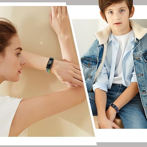 Miniatura 6 de Bcuckood Correa de nailon compatible con Fitbit Inspire 32HRFitbit Ace 32, correa deportiva de nailon suave, transpirable, ajustable, correa de