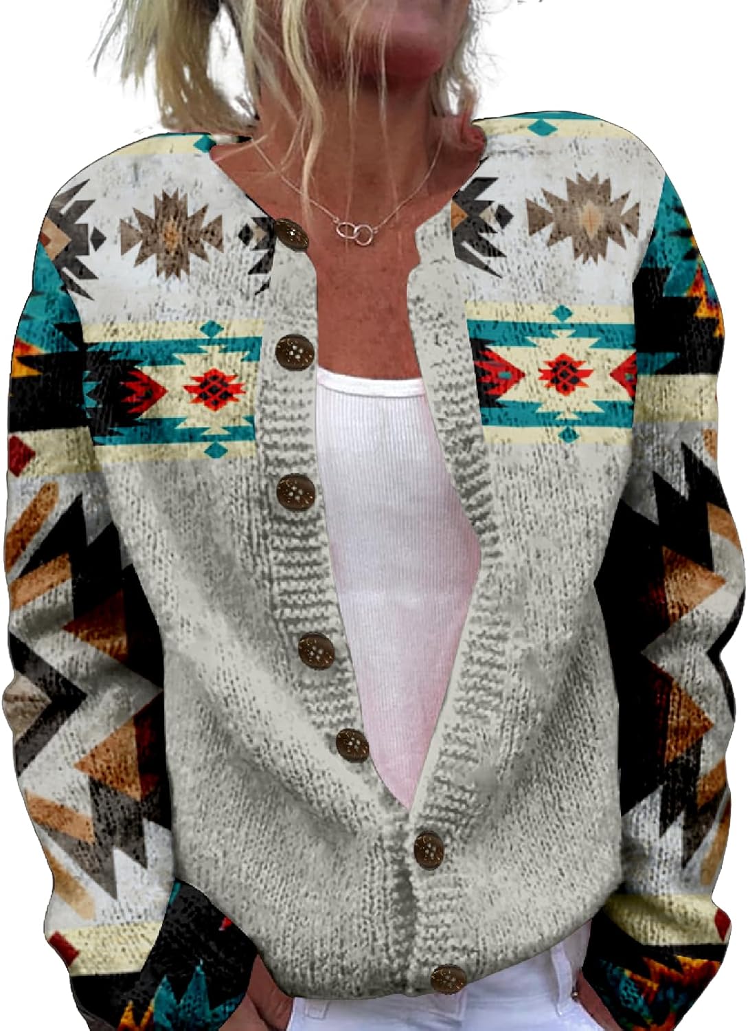 Women's Cable Knit Cardigan Open Front Button Down Oversized Soft Cardigan Sweaters Fall Winter Outwear