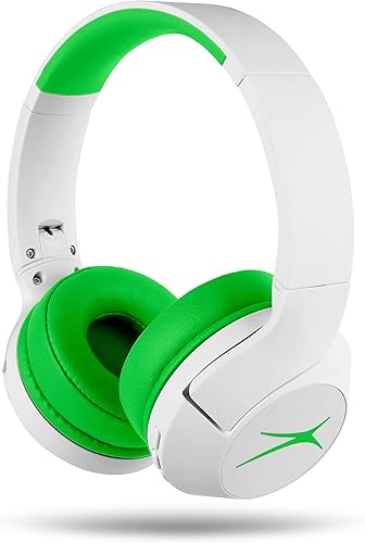 Altec Lansing Auriculares inalámbricos con cancelación de ruido seguros para niños, batería de 15 horas, límite de volumen de 85 dB, diseño
