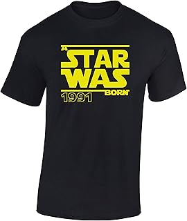 Geburtstags Shirt: A Star was Born 1991-30 Jahre - Dreißig-Ster Geburtstag T-Shirt - Geschenk zum 30. - Frau-en - Mann Män...